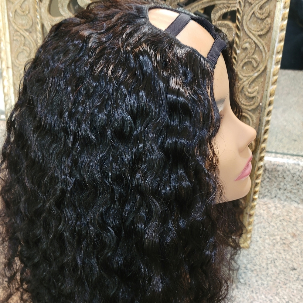 Brazilian u part deep wave wig